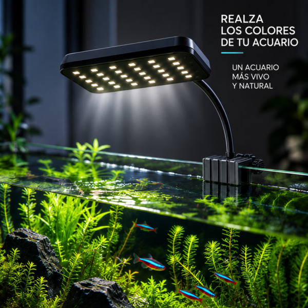 Lámpara LED Full Spectrum con Clip para Acuario 13 W